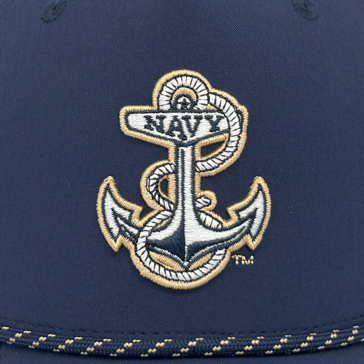 Navy Under Armour Sideline Drive 5 Panel Rope Hat (Navy)