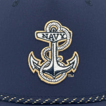 Load image into Gallery viewer, Navy Under Armour Sideline Drive 5 Panel Rope Hat (Navy)