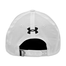 Load image into Gallery viewer, Navy Under Armour Sideline Drive 5 Panel Rope Hat (White)