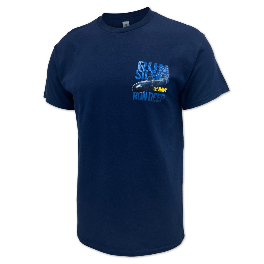 Navy Run Silent Run Deep T-Shirt (Navy)