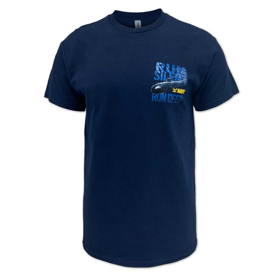 Navy Run Silent Run Deep T-Shirt (Navy)