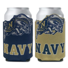 Load image into Gallery viewer, Navy Charging Goat Halftime Beverage Insulator