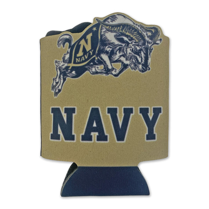 Navy Charging Goat Halftime Beverage Insulator