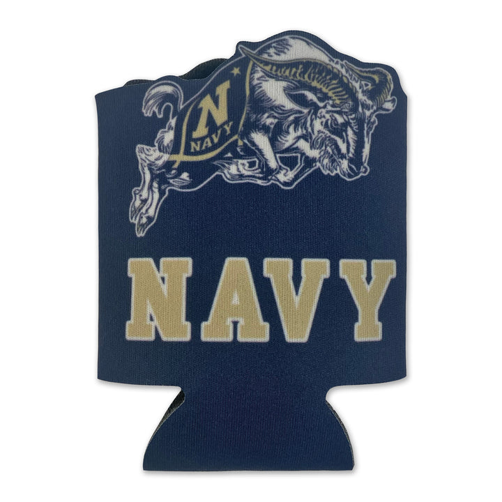 Navy Charging Goat Halftime Beverage Insulator