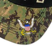 Load image into Gallery viewer, Navy Military Shadow 250th Anniversary Mesh Back Hat (Camo)
