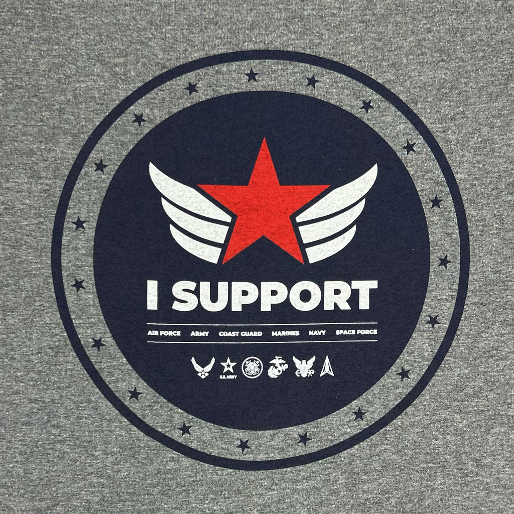 I Support Star T-Shirt (Grey)
