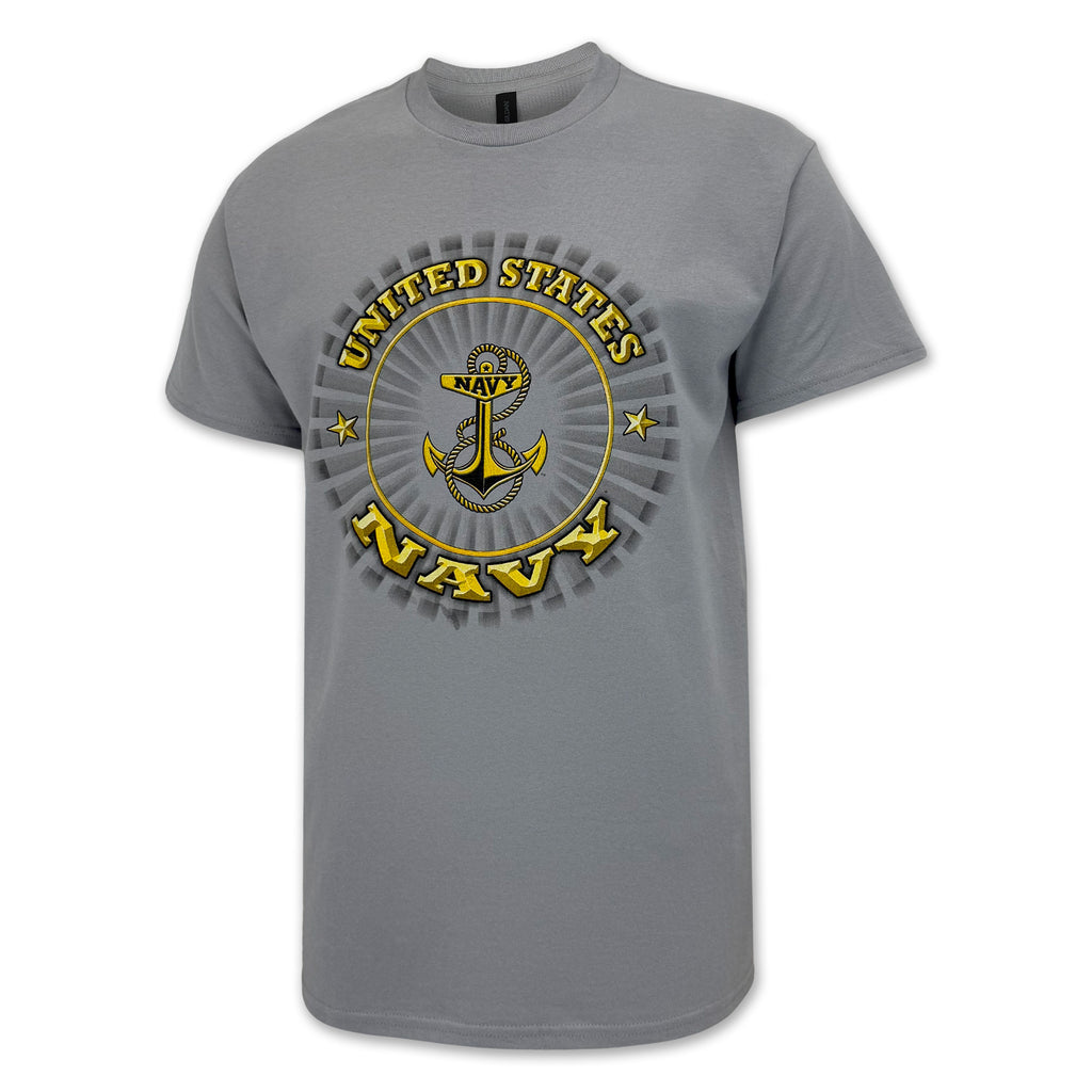 United States Navy Sunburst T-Shirt (Gravel)
