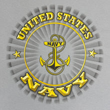 Load image into Gallery viewer, United States Navy Sunburst T-Shirt (Gravel)