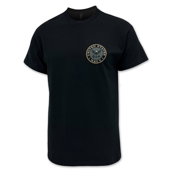 Navy Camo Flag T-Shirt (Black)