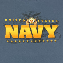 Load image into Gallery viewer, United States Navy Gold Flags T-Shirt (Indigo Blue)