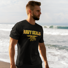 Load image into Gallery viewer, Navy Seals Gold T-Shirt (Black)