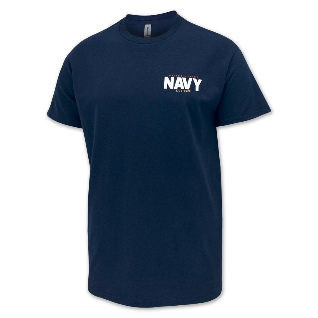 U.S. Navy 250th Anniversary T-Shirt (Navy) – Navy Gear