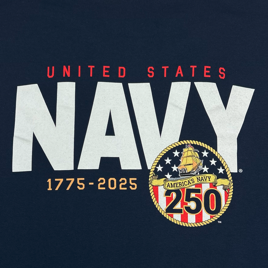 U.S. Navy 250th Anniversary T-Shirt (Navy)