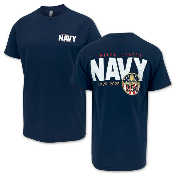 U.S. Navy 250th Anniversary T-Shirt (Navy) – Navy Gear