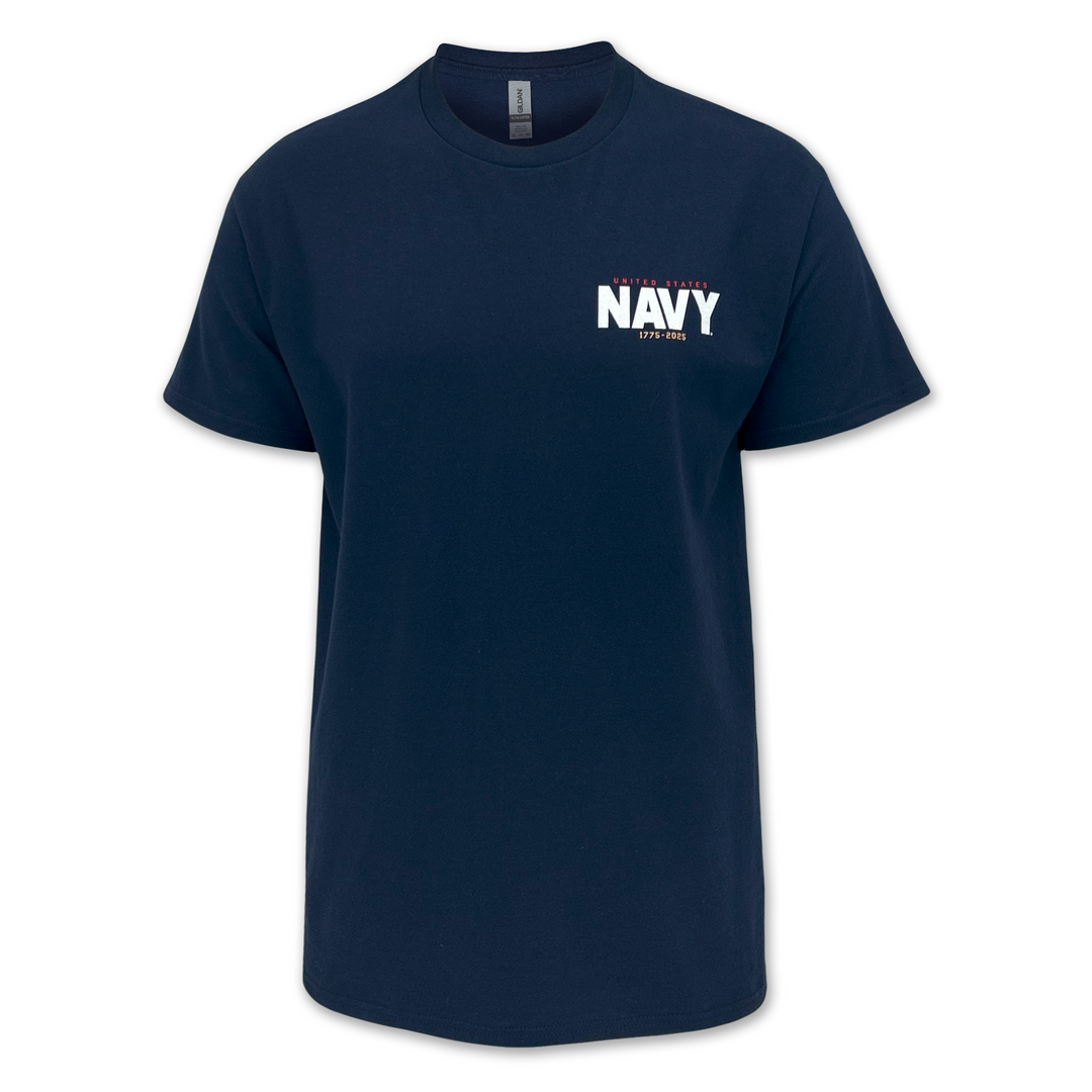 U.S. Navy 250th Anniversary T-Shirt (Navy)