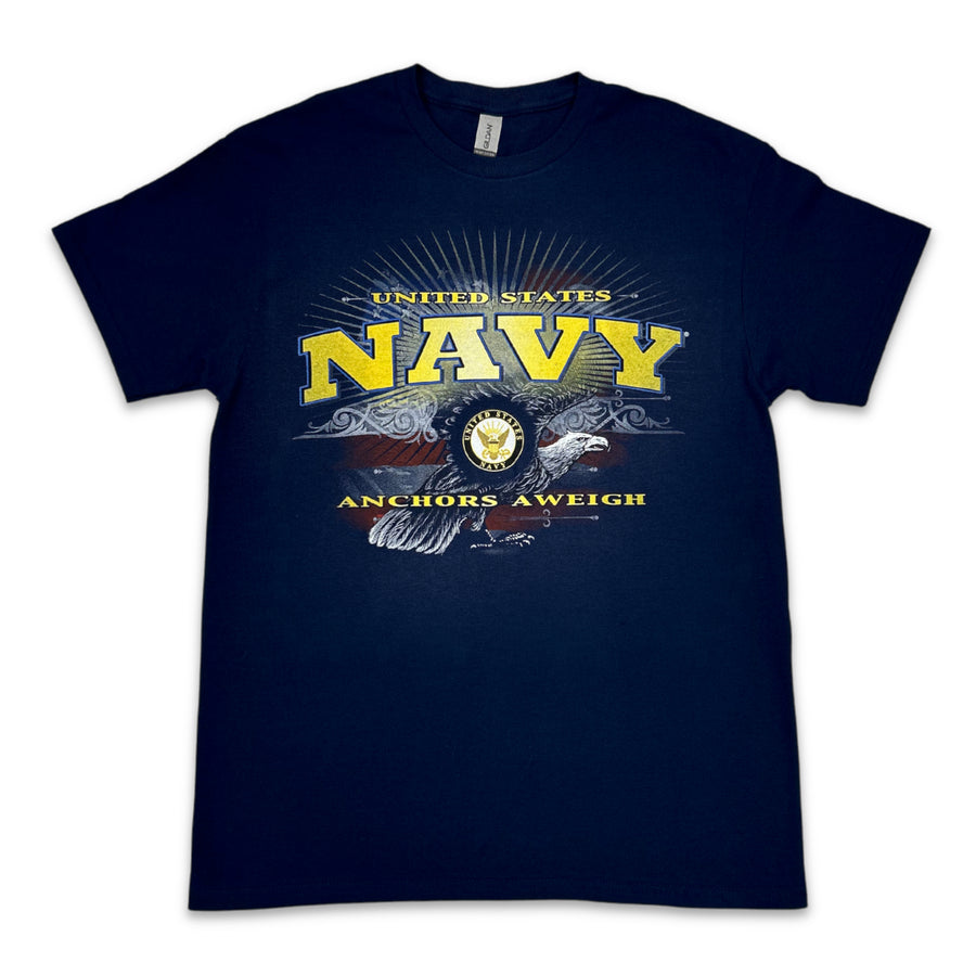 United States Navy Eagle Burst T-Shirt (Navy)