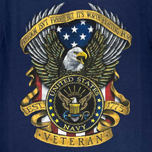 Load image into Gallery viewer, Navy Freedom Isn&#39;t Free Veteran T-Shirt (Navy)