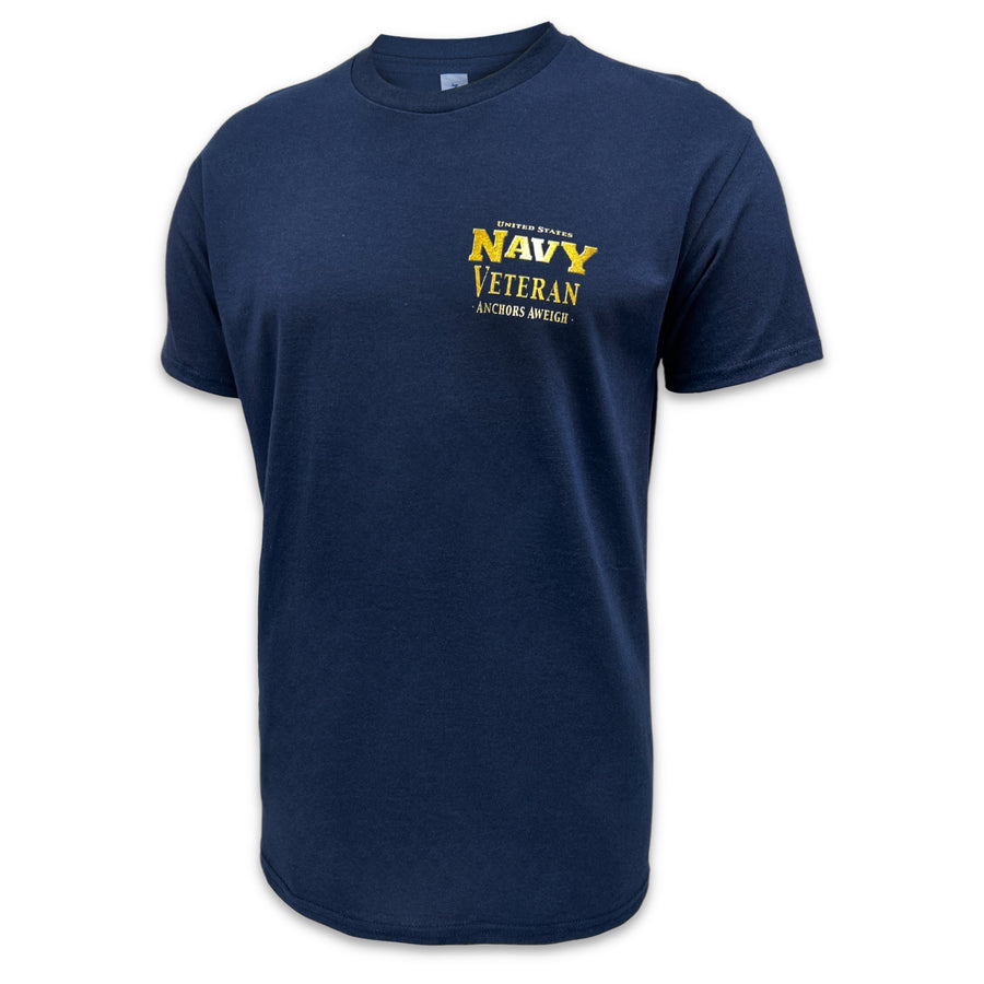 Navy Veteran Star Band T-Shirt (Navy)