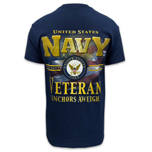 Load image into Gallery viewer, Navy Veteran Star Band T-Shirt (Navy)