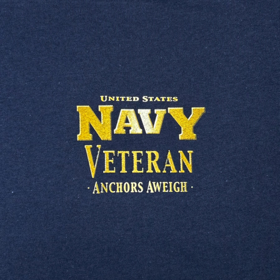 Navy Veteran Star Band T-Shirt (Navy)