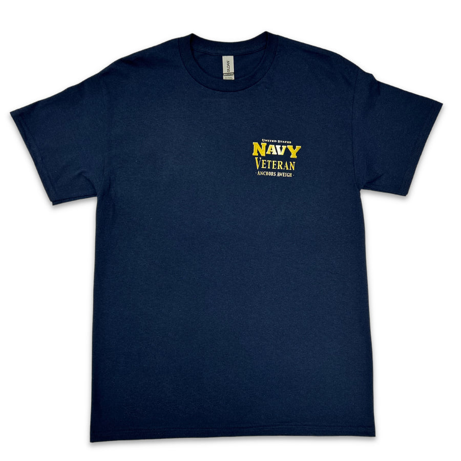 Navy Veteran Star Band T-Shirt (Navy)