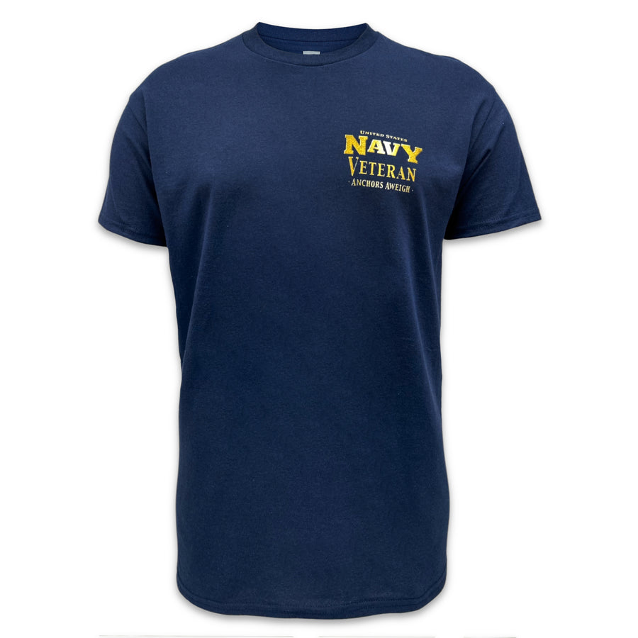 Navy Veteran Star Band T-Shirt (Navy)