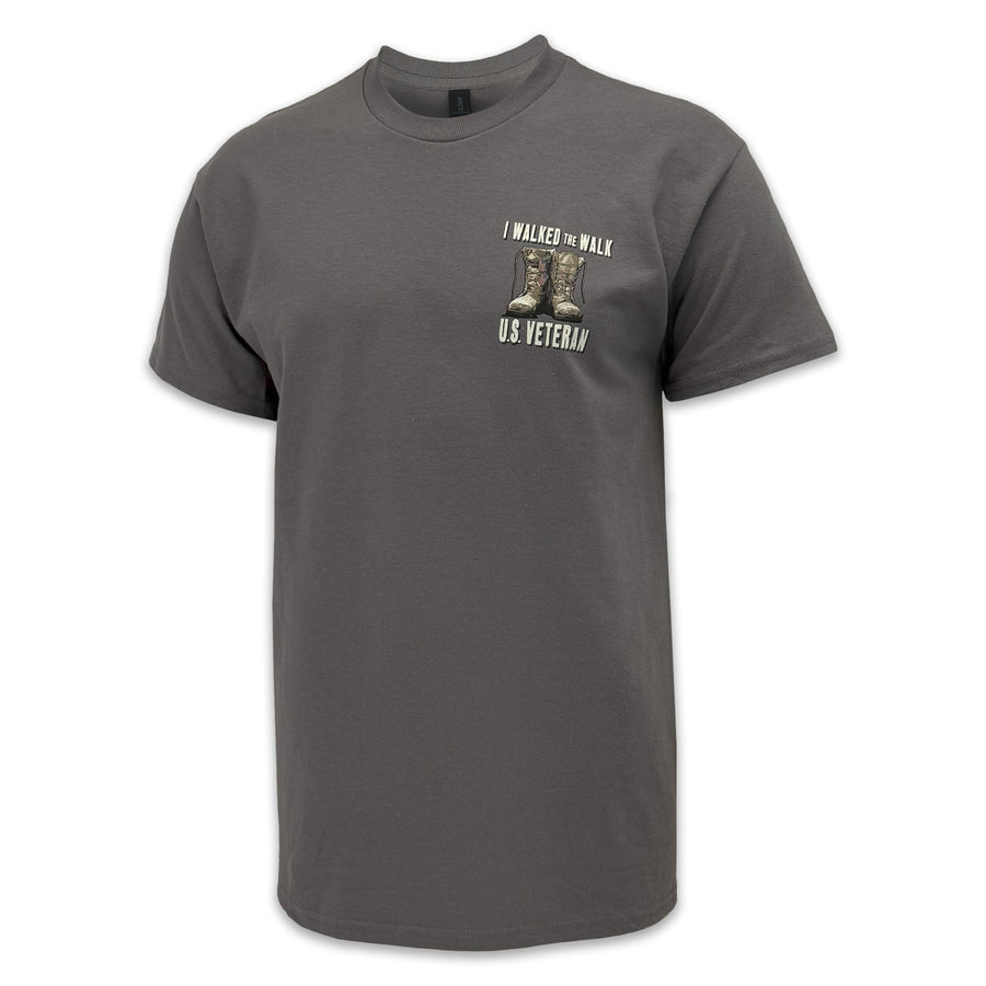I Walked the Walk U.S. Veteran T-Shirt (Charcoal)