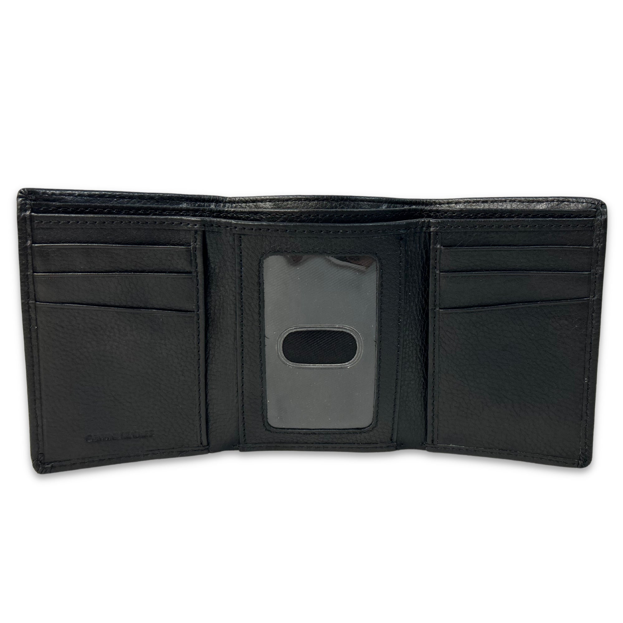 Navy Embossed Trifold Wallet – Navy Gear
