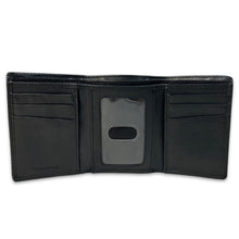 Load image into Gallery viewer, Navy Embossed Trifold Wallet