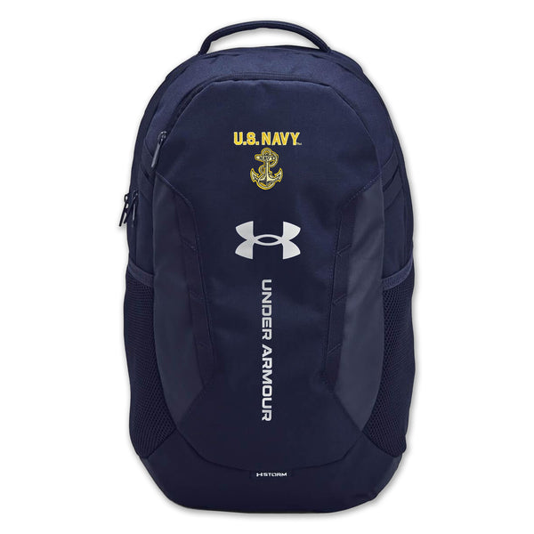 U.S. Navy Anchor Under Armour Hustle 6.0 Backpack (Navy) – Navy Gear