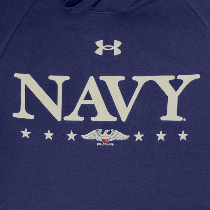 Under Armour Navy Eagle Rival Fleece Hood (Navy)