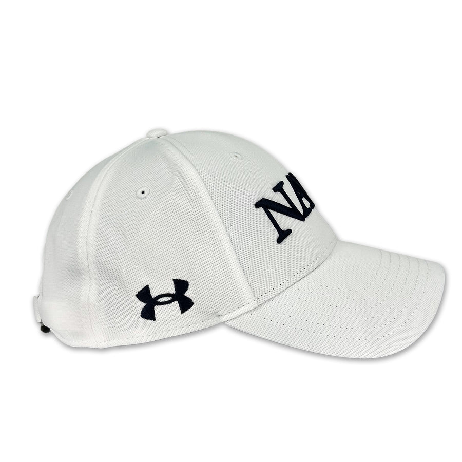 Navy Under Armour Jolly Roger Hat (White)