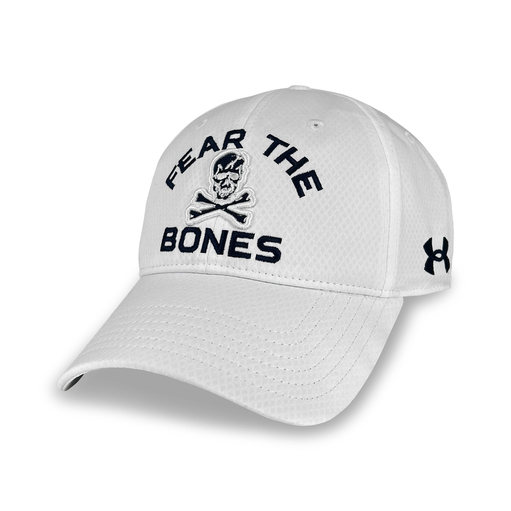Navy Under Armour Fear the Bones Hat (White) – Navy Gear
