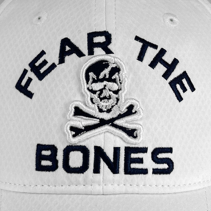 Navy Under Armour Fear the Bones Hat (White)