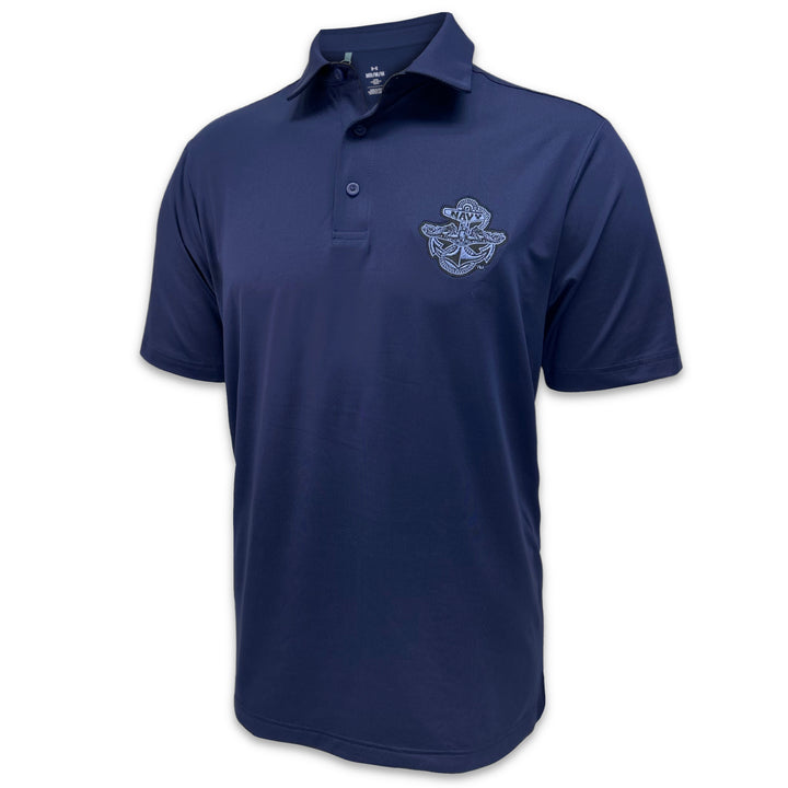 Navy Under Armour Silent Service Polo (Navy)