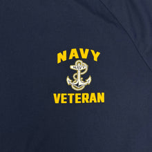 Load image into Gallery viewer, Navy Under Armour Left Chest Anchor Veteran Tech T-Shirt (Navy)