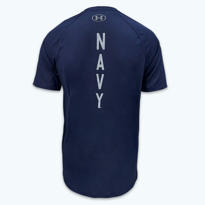 Navy Under Armour Anchor Silent Service Spine Tech T-Shirt (Navy)