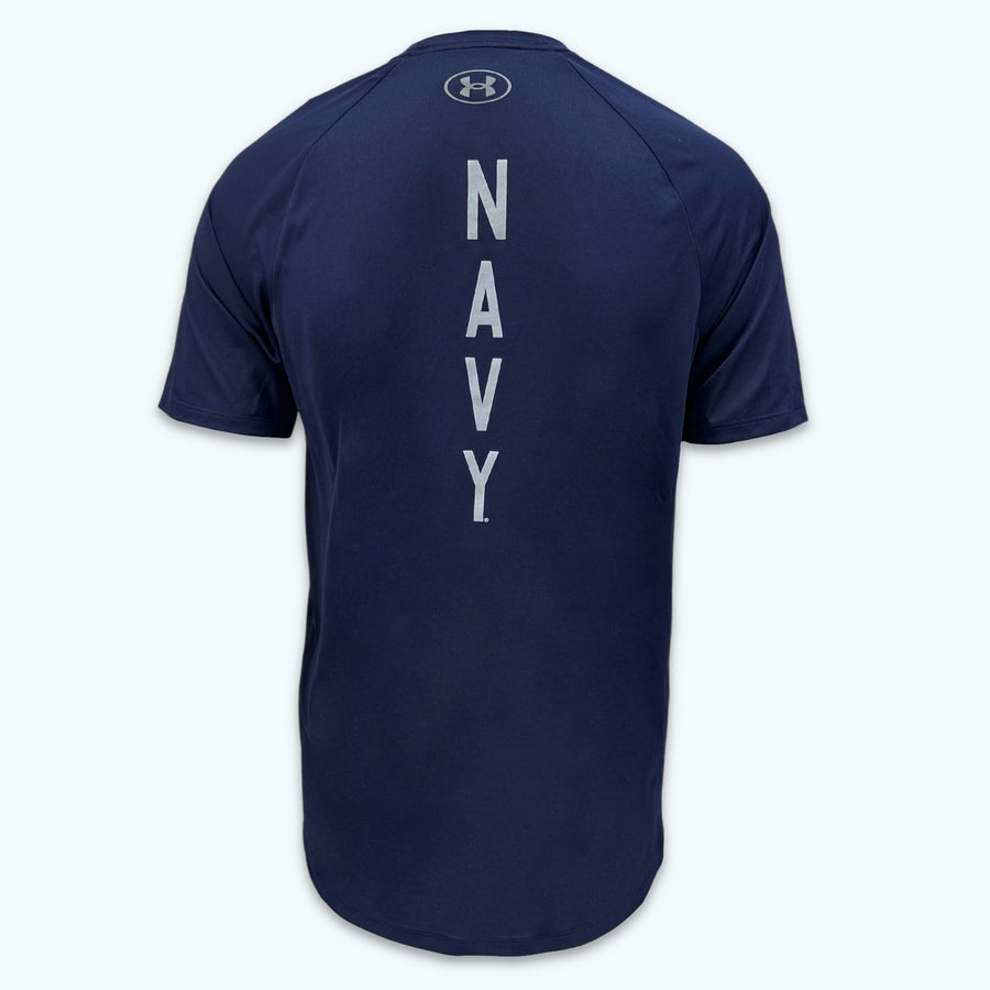 Navy Under Armour 2023 Rivalry Anchor Silent Service Spine Tech T-Shirt (Navy)