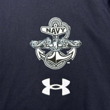 Load image into Gallery viewer, Navy Under Armour 2023 Rivalry Anchor Silent Service Spine Tech T-Shirt (Navy)