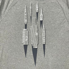 Load image into Gallery viewer, Navy Under Armour Damn the Torpedoes Ship T-Shirt (Grey)