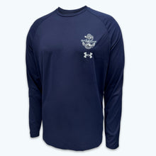 Load image into Gallery viewer, Navy Under Armour 2023 Rivalry Anchor Silent Service Spine Long Sleeve T-Shirt (Navy)