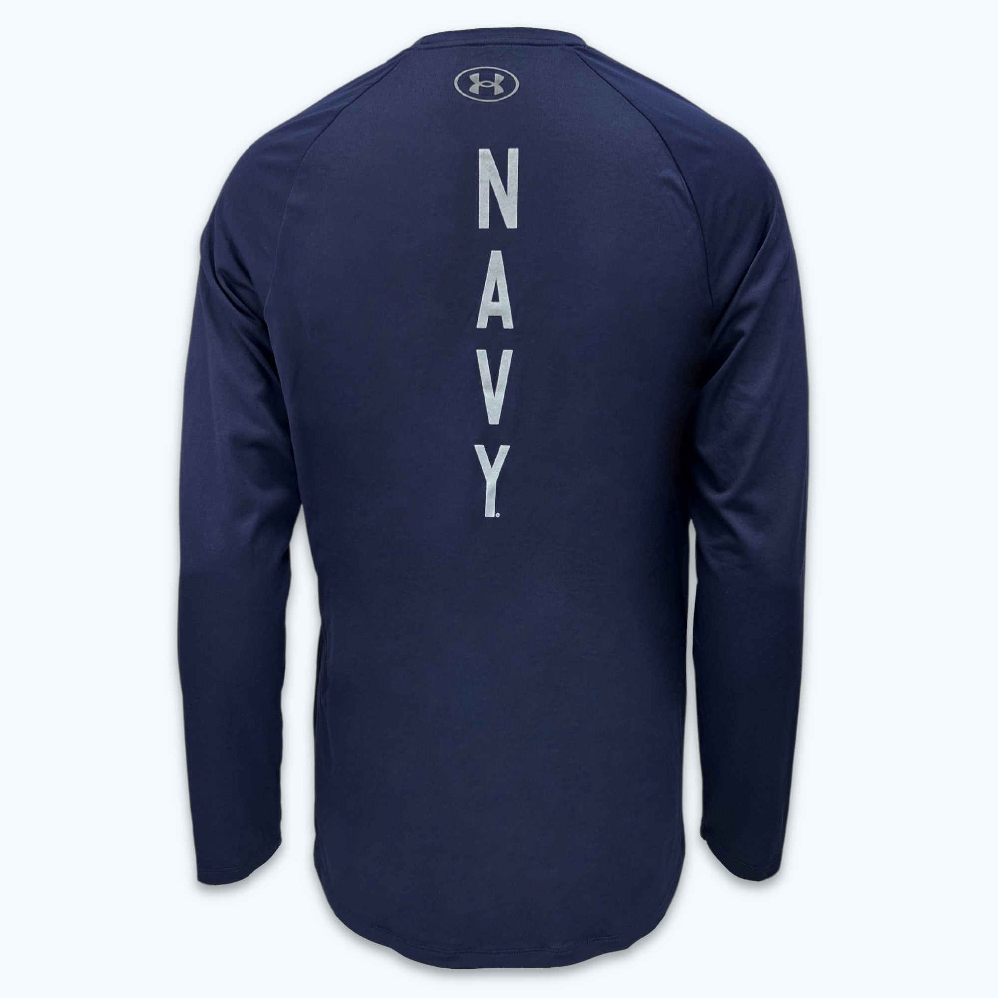 Navy Under Armour Anchor Silent Service Spine Long Sleeve T-Shirt