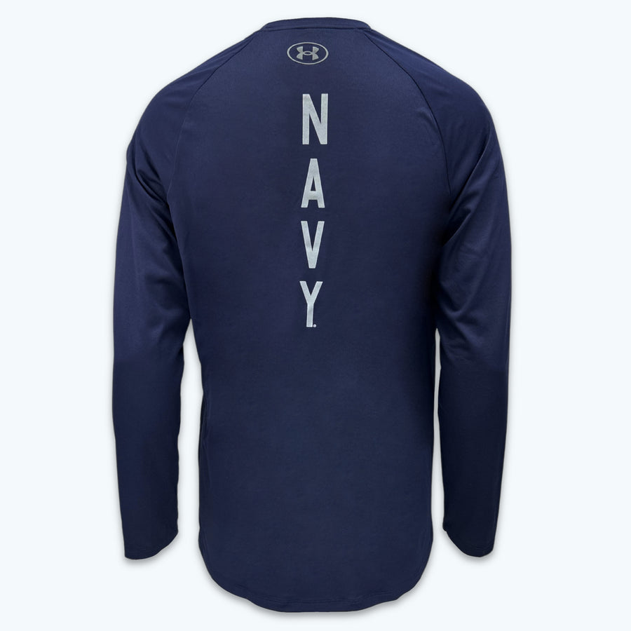 Navy Under Armour 2023 Rivalry Anchor Silent Service Spine Long Sleeve T-Shirt (Navy)