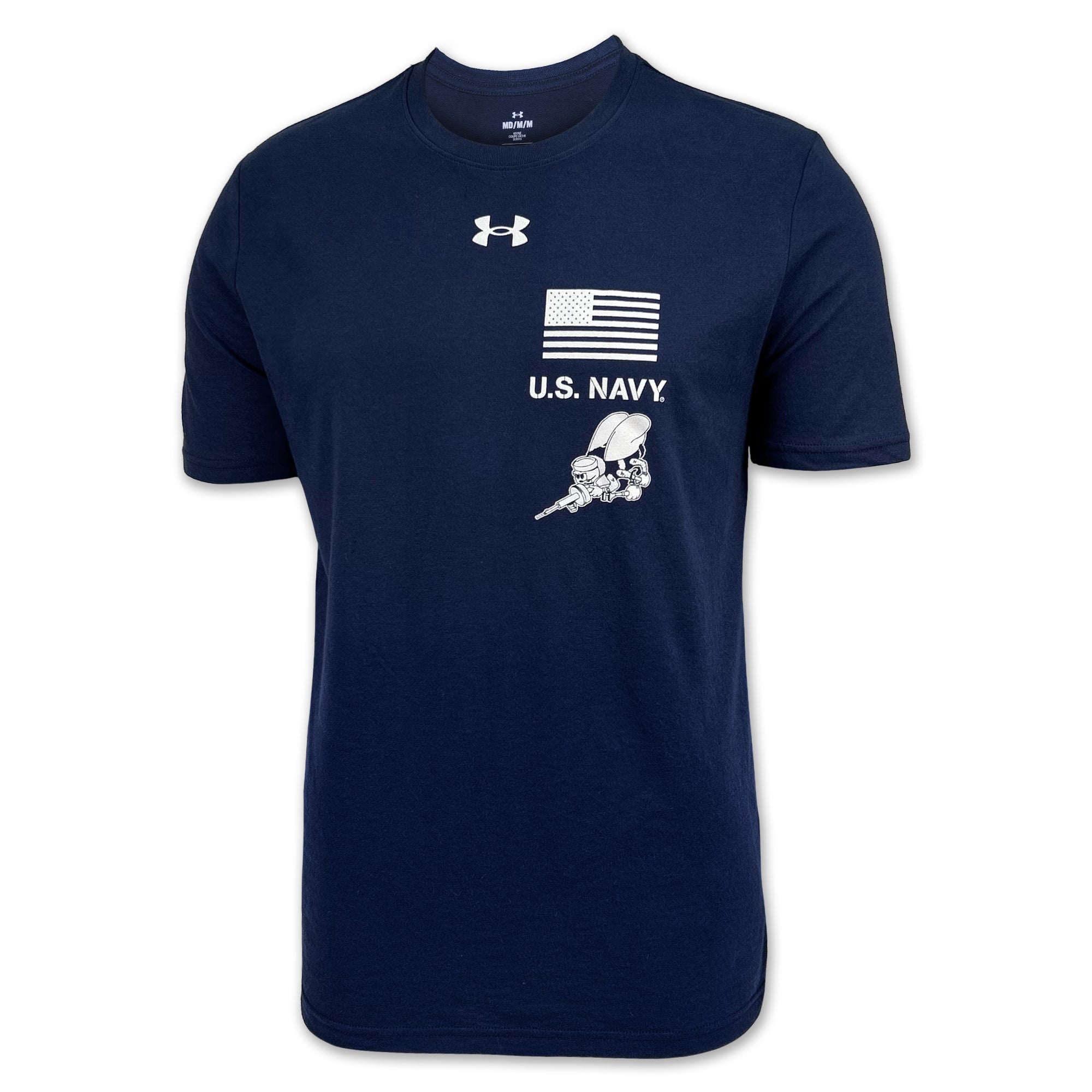 U.S. Navy Under Armour Seabees We Build We Fight T-Shirt (Navy