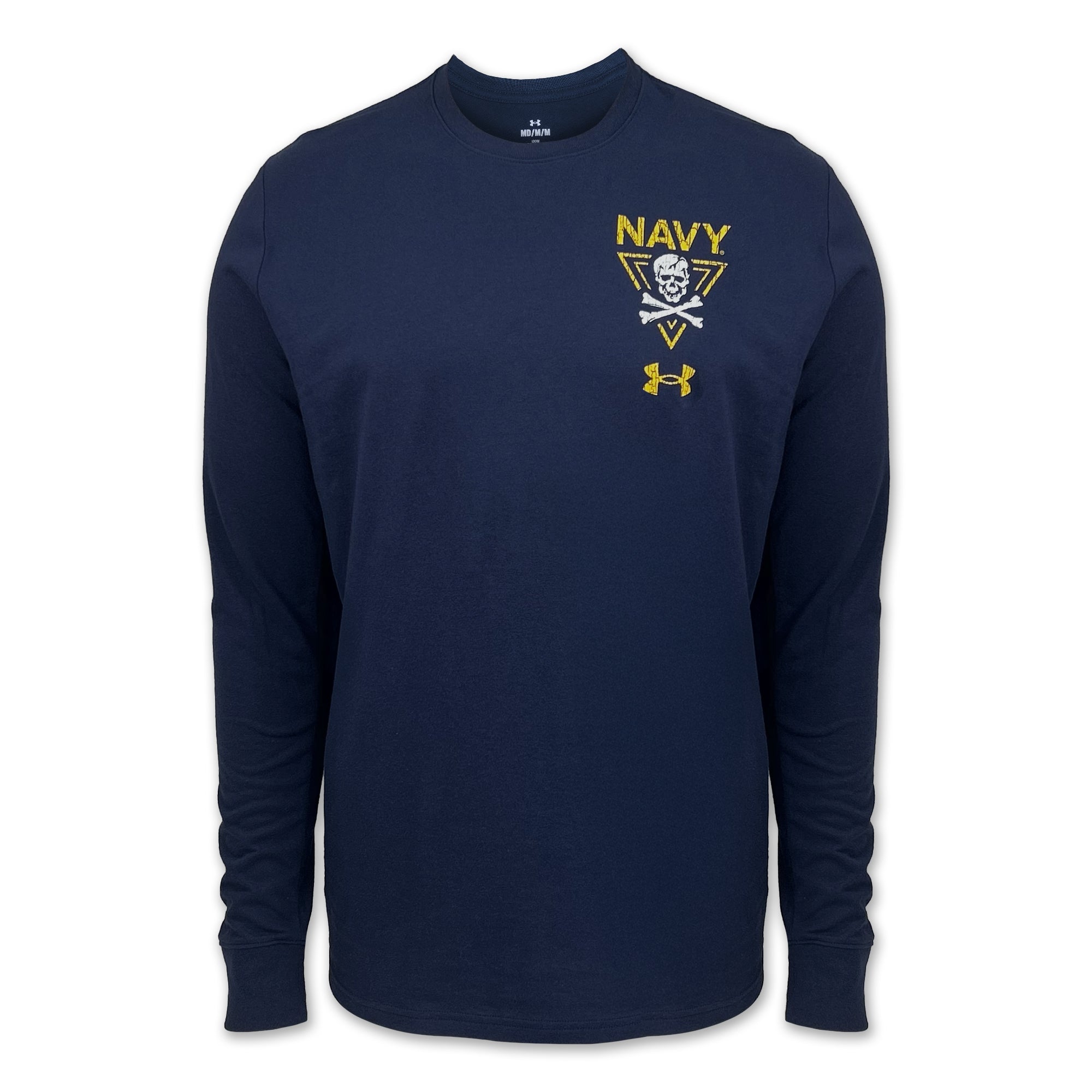Navy Under Armour 2-Sided Jolly Rogers Fear the Bones Triangle