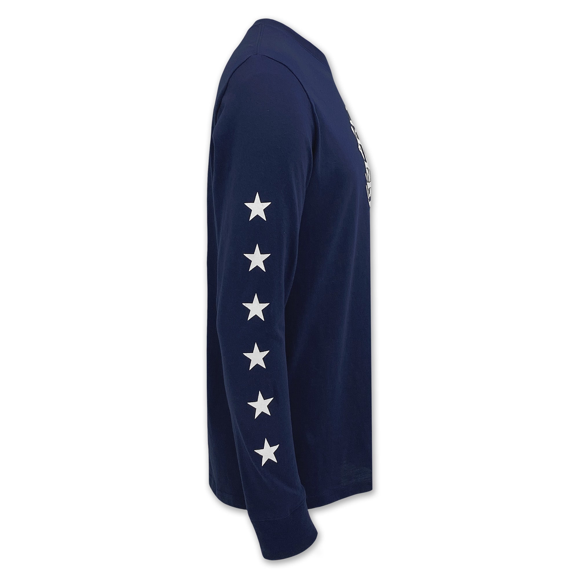 Navy Anchor Under Armour Performance Cotton LS T-Shirt (Navy