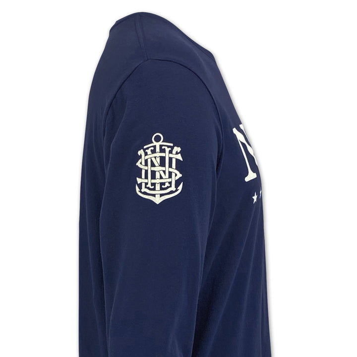 Navy Under Armour 2025 Rivalry Navy Eagle Cotton LS T-Shirt (Navy)