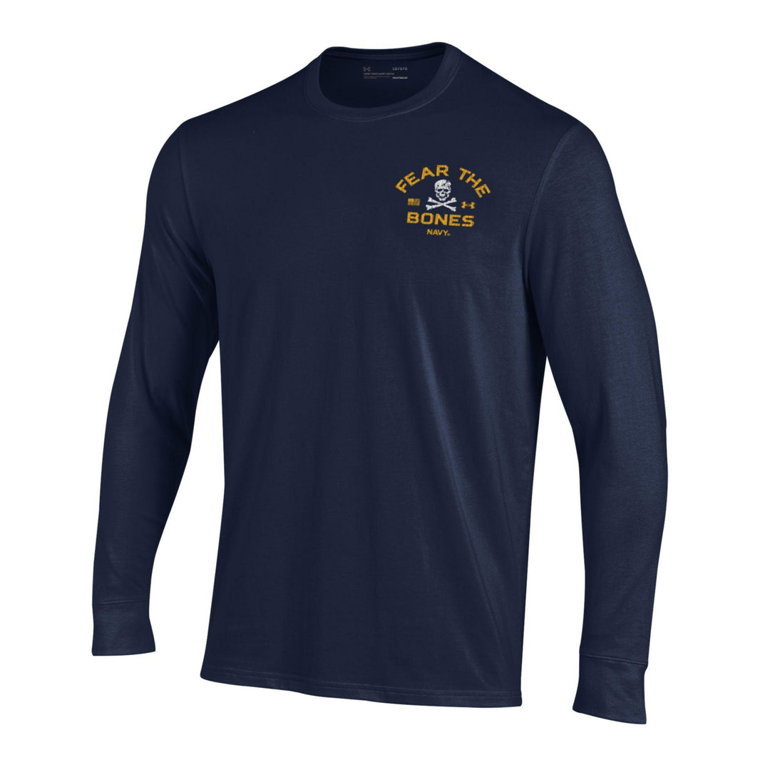 Navy Under Armour 2-Sided Fear the Bones Long Sleeve T-Shirt (Navy)