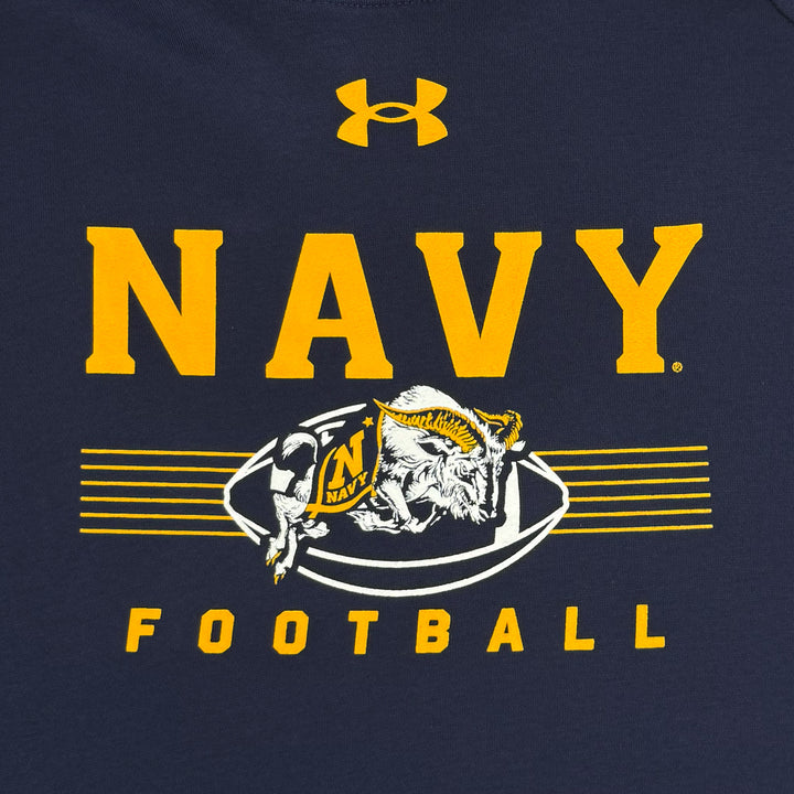 Navy Under Armour Football Rival Fleece Hood (Navy)