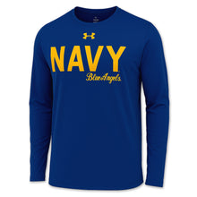 Load image into Gallery viewer, Navy Under Armour Blue Angels Long Sleeve T-Shirt (Royal)
